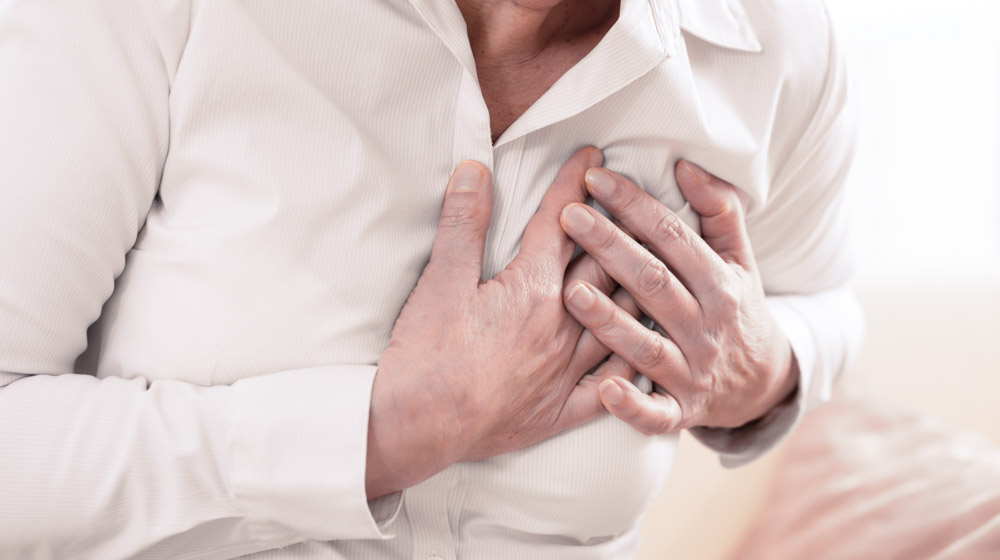 senior holding chest due to heart failure | feature | The Role and Connection Between Epigenome in Heart Failure