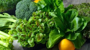 Broccoli, Cos Lettuce and Baby Spinach Leaves in arrangement. | feature | Does a Migraine Diet Rich in Folate Really Work, and Can It Be Classed as Epigenetic?
